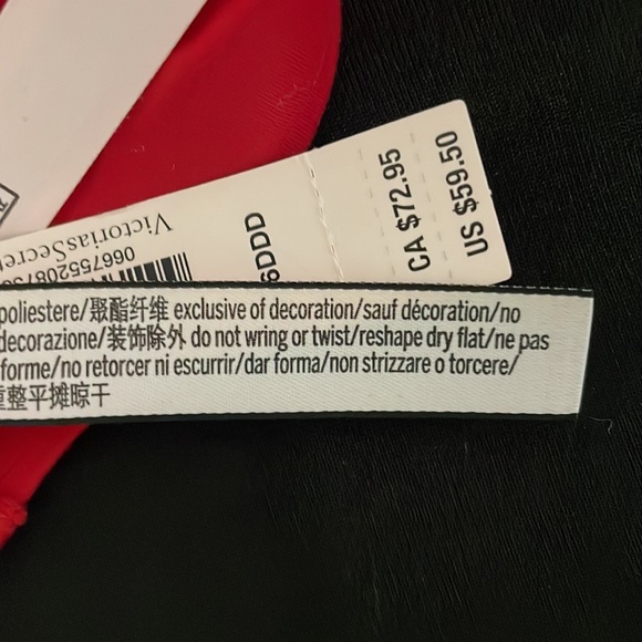 Victoria’s Secret Perfect Shape Bra, Red, 36DDD, New with Tags - Picture 8 of 10